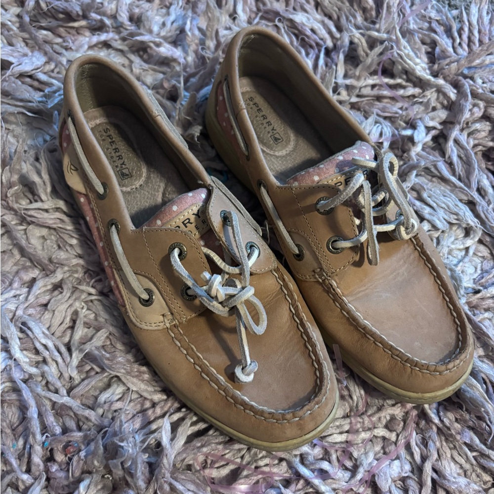 Sperry Tan Boat Shoes